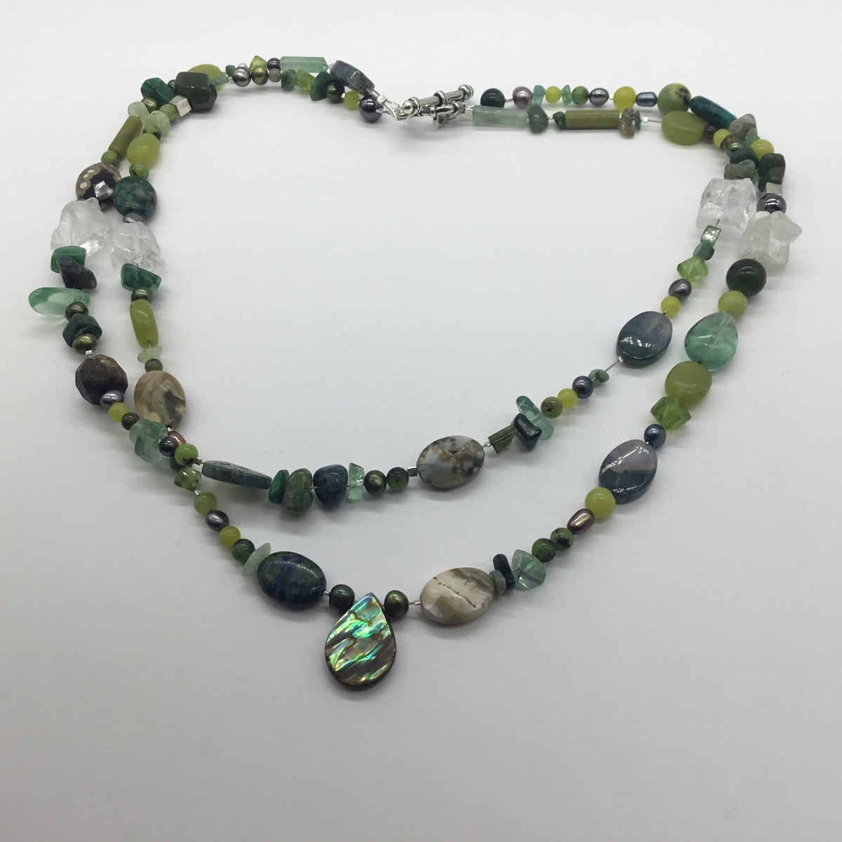 Green Teardrop Necklace