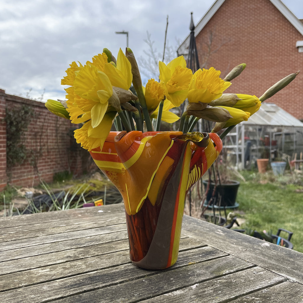 Orange Curly Vase Smile Edition
